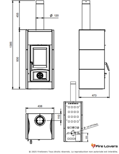 Asia 5.0 7kW Poêle à bois