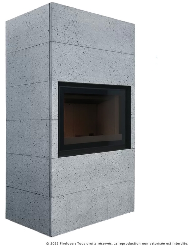 Mythos 1470 Basalto 13,7 kW Foyer fermé à bois