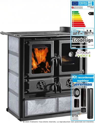 Pack Rosetta 16 Petra + kit de raccordement supérieur Ferrolux Ø150 mm
