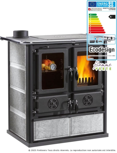 Rosetta Sinistra 5.0 Petra 8kW Cuisinière à bois