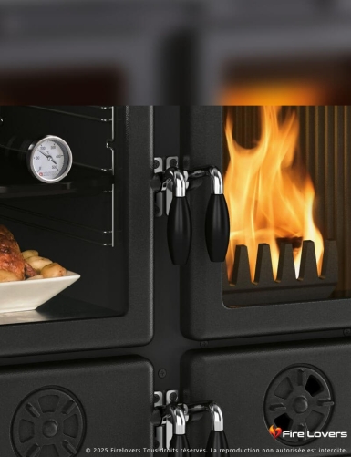 Rosetta Sinistra 5.0 Ceramica 7,9 kW Cuisinière à bois