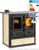 Rosetta Sinistra 5.0 Ceramica 7,9 kW Cuisinière à bois