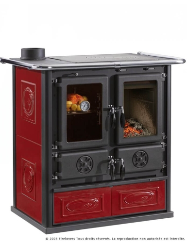 Rosetta Sinistra 5.0 Ceramica 7,9 kW Cuisinière à bois