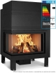 100 L AIRplus HP 14,3 kW Foyer fermé à bois