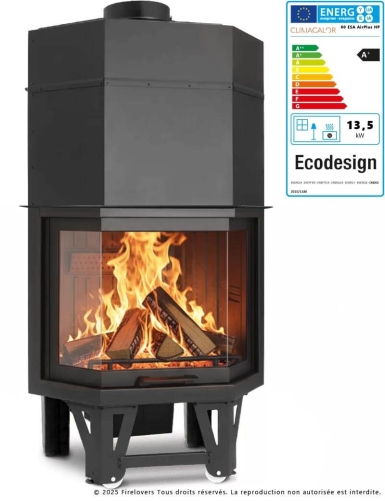 80 ESA AIRplus HP 13,5 kW Foyer fermé à bois
