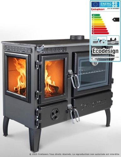 Caliskan 214 3D Gourmet 6.4kW Cuisinière à bois