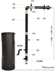 Pack Amika Evo 8kW + kit ventouse mural