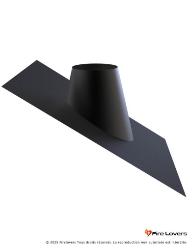 Solin Plomb 05/30° 125mm Diflux noir