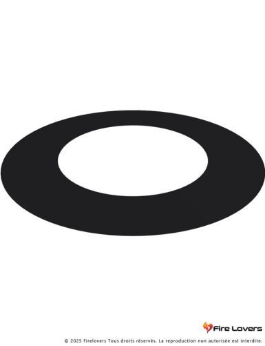 Collet de finition Ø125mm Diflux noir