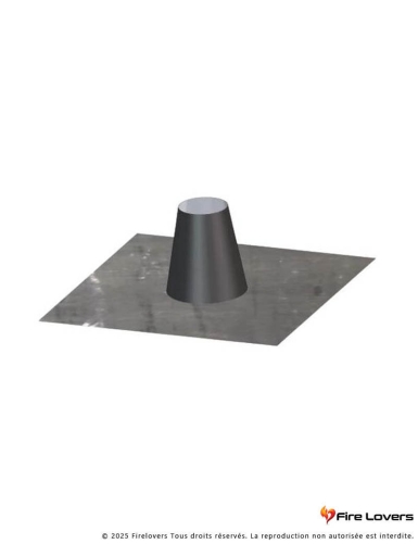 Solin inox toit plat noir