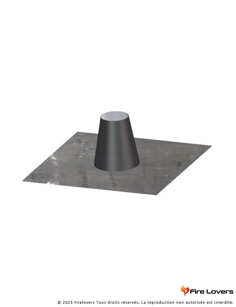 Solin inox toit plat noir