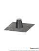 Solin inox toit plat noir