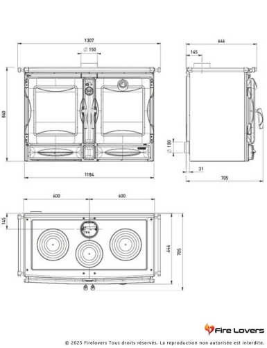 Alaska.16 12kW Cuisinière à bois