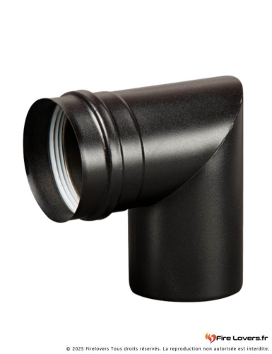 Coude 90° 2 segments DS INOX SP Noir