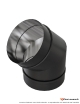 Coude 30° + joint DS INOX SP Noir