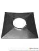 Plaque de finition haute renforcé pour flexible 40 X 40 Ø110 à 150 mm