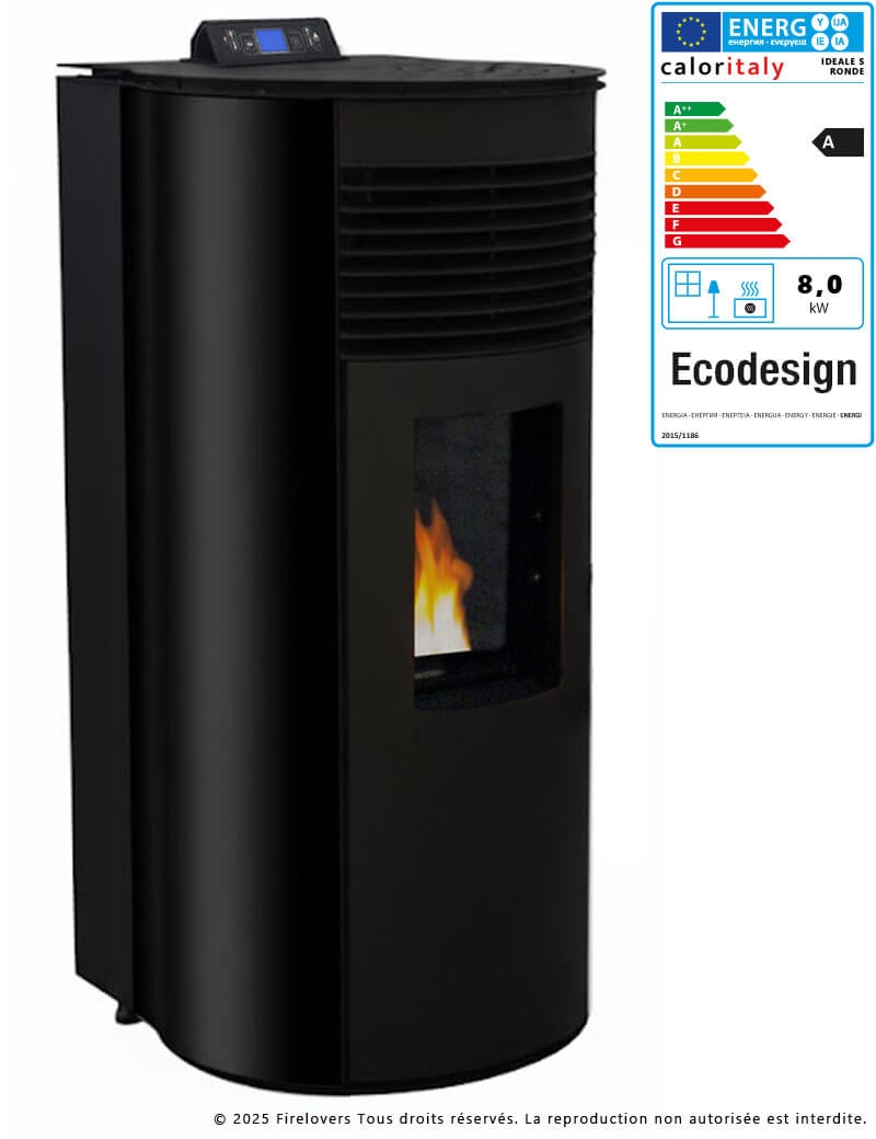 Ideale S Rond 10kW Poêle à...