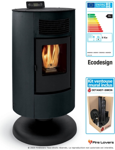 Pack Circe S 9kW + kit ventouse mural