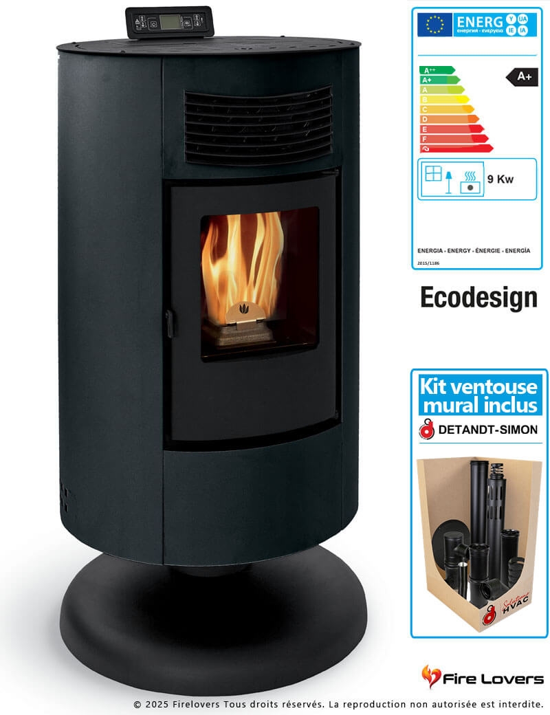 Pack Circe S 9kW + kit ventouse mural