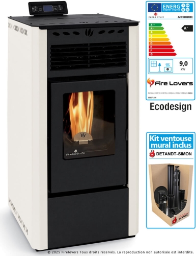 Pack Aphrodite S 9kW + kit ventouse mural | Sortie Arrière