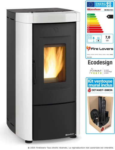 Pack Moira Evo 7kW + kit ventouse mural