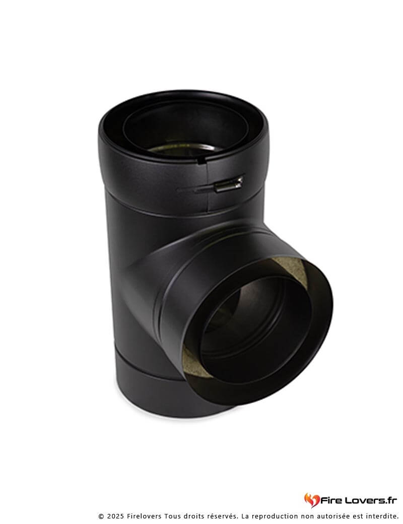 Té 90° DS INOX DP Noir