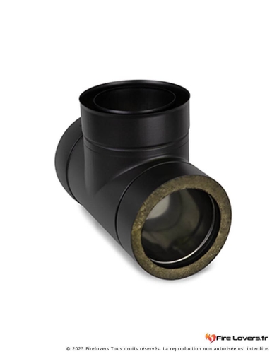 Té 90° DS INOX DP Noir