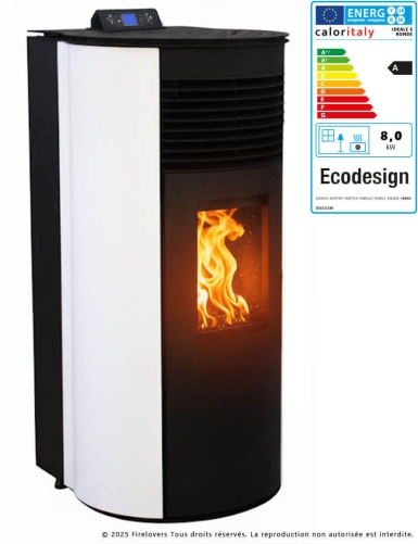 Ideale S Rond 8kW Poêle à granulés étanche