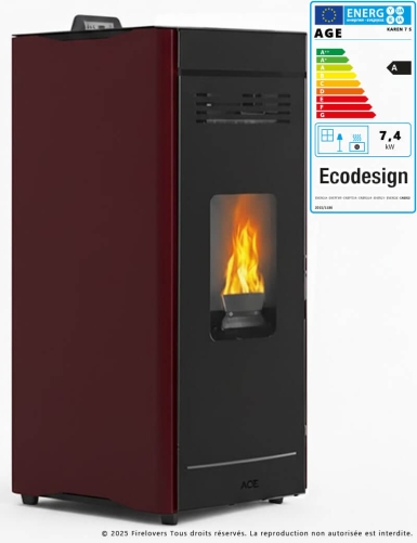 Karen S 7 kW Poêle à granulés étanche