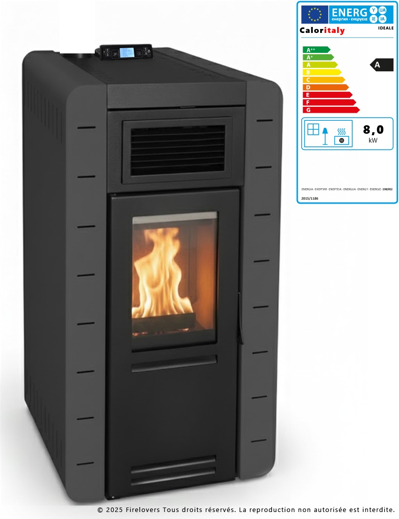 Ideale S 8kW Poêle à granulés étanche