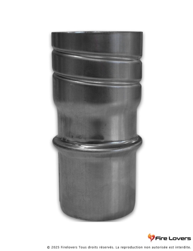 Raccord rigide mâle Ø80mm/flexible Ø100mm avec vissage