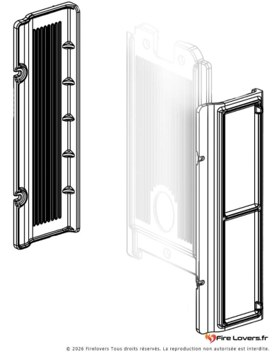 Paroi latérale en fonte Extraflame 7270354