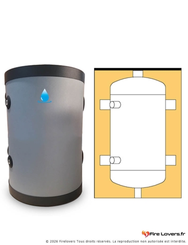 Bouteille de mélange murale pour chauffage et climatisation 15L-A