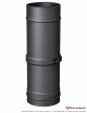 Elément droit ajustable 320 - 480 mm TWIN BIOMASS NOIR