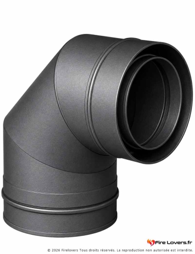 Coude 87° TWIN BIOMASS NOIR