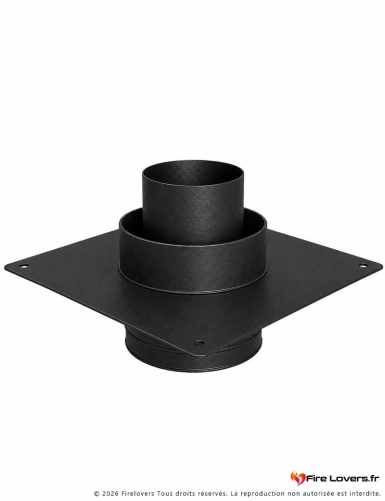 Kit d'amenée d'air Twin noir/flex bas fixe