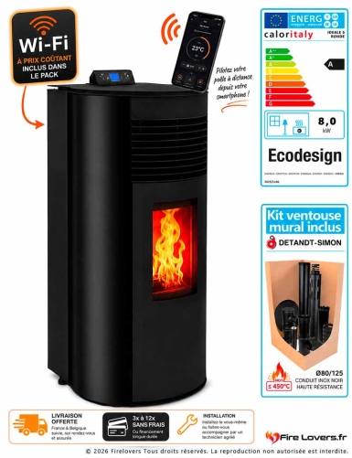 Pack Ideale SR8 Connect + kit ventouse mural