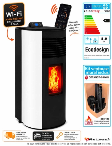 Pack Ideale SR8 Connect + kit ventouse mural