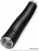 Flexible amenée d'air poêle pellet Ø60 avec red Ø40 noir