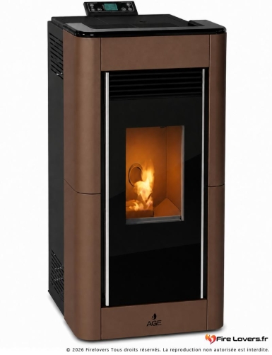 Petra S 7 – Poêle à granulés étanche 7 kW compact et design