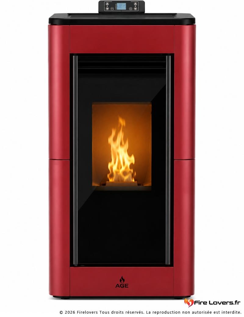 Petra S 7 – Poêle à granulés étanche 7 kW compact et design