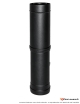Élément droit ajustable Diflux noir Longueur 495mm - 805mm