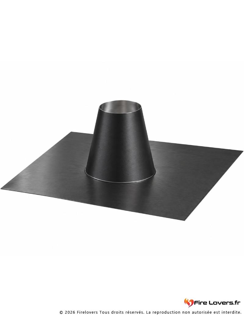 Solin inox toit plat noir