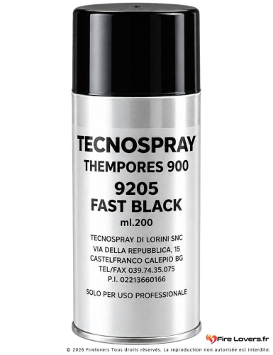 BOMBE AÉROSOL NOIR 900 FASTBLACK 200ml