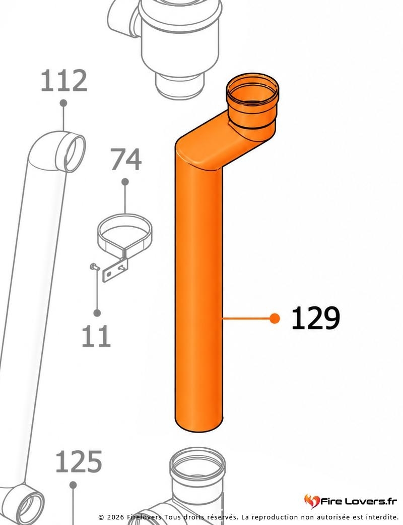Tube sortie de fumée Ø80 Jolly Mec 602934 | Firelovers