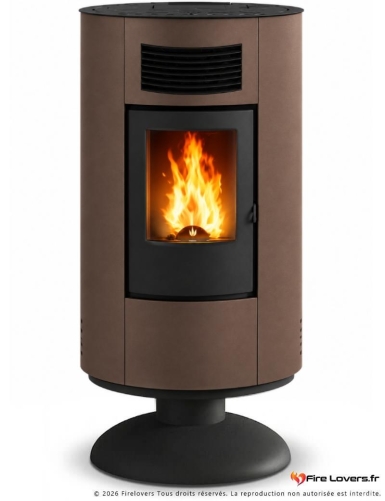 Poêle à granulés étanche Circe 5E-8 A++ design compact 7,5 kW