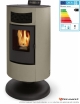 Poêle à granulés étanche Circe 5E-8 A++ design compact 7,5 kW