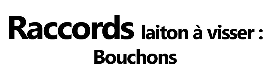 Bouchons laiton à visser – Obturations filetées | Firelovers