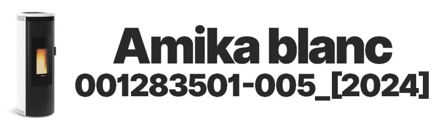 Pièces détachées Extraflame Amika Blanc 001283501-005 2024 | Firelovers