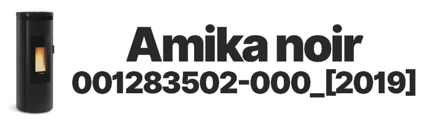 Pièces détachées Extraflame Amika Noir 001283502-000 2019 | Firelovers